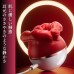 Simultaneous orgasms developed with two-point stimulation, shell-designed electric vibrator & suction